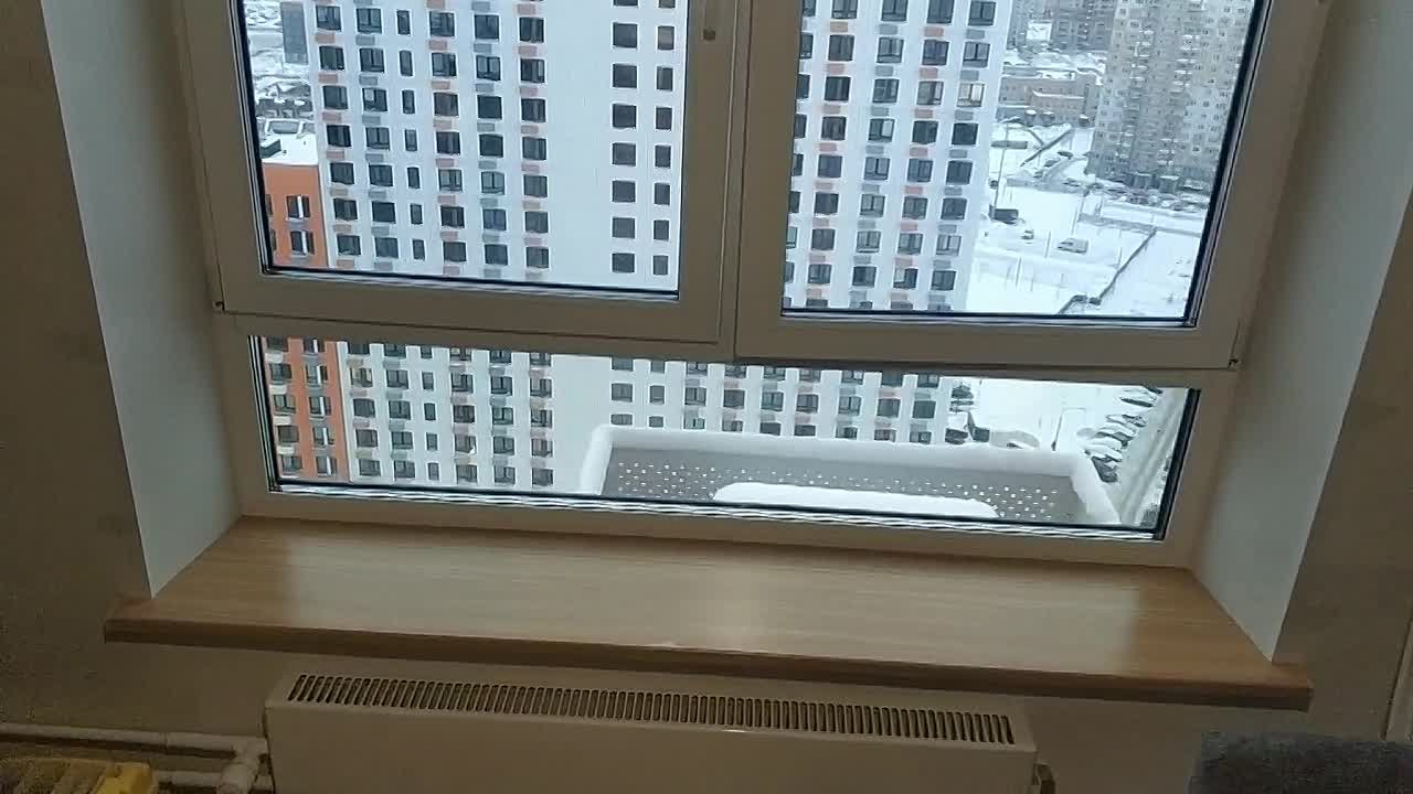 ПИК. Откосы и подоконник Мюллер, цвет светлый дуб.