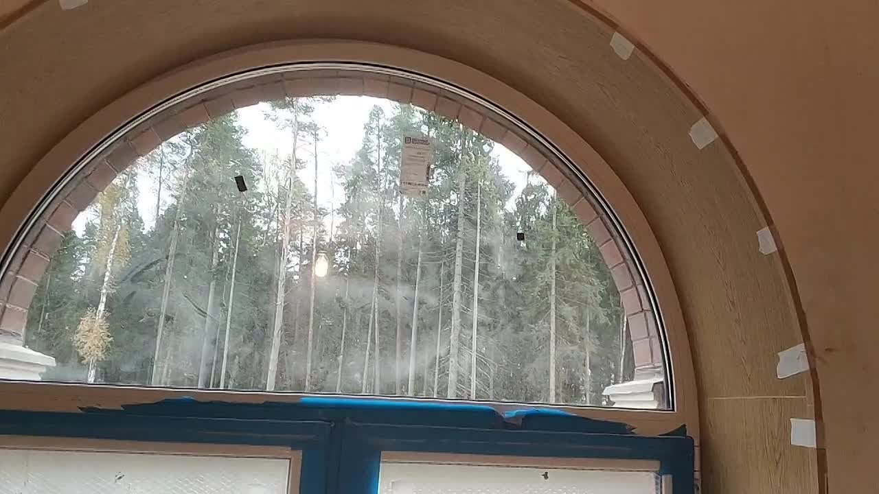 Подоконник Данке и арочные откосы.